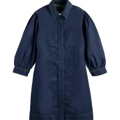 CLEAN DENIM UTILITY DRESS CONTAINS HEMP