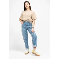MAINE DENIM HIGH WAIST REGULAR CARROT JEANS