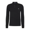 STRECHT LONG SLEEVE KNIT POLO